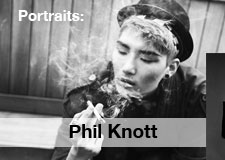 phil knott Le smoking/   portraits of musicians and actors